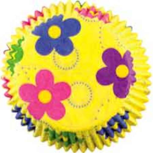 Mini Dancing Daisy Cupcake Papers - Click Image to Close